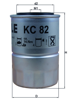 KNECHT Palivový filter KC82D