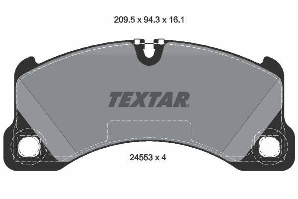 TEXTAR Sada brzdových platničiek kotúčovej brzdy 2455301