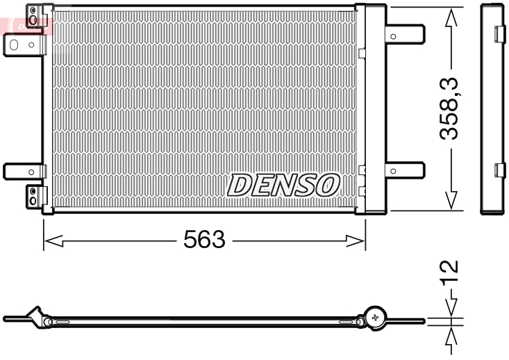 DENSO Kondenzátor klimatizácie DCN21032