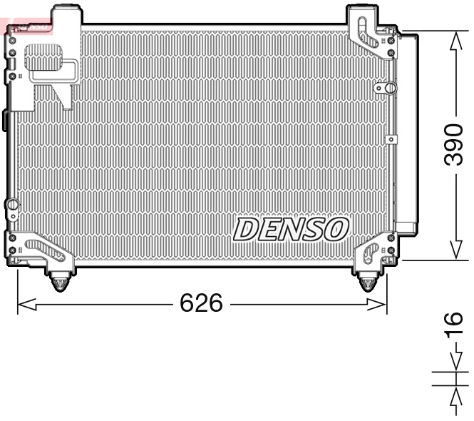 DENSO Kondenzátor klimatizácie DCN50044
