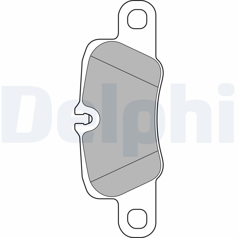 DELPHI Sada brzdových platničiek kotúčovej brzdy LP2237