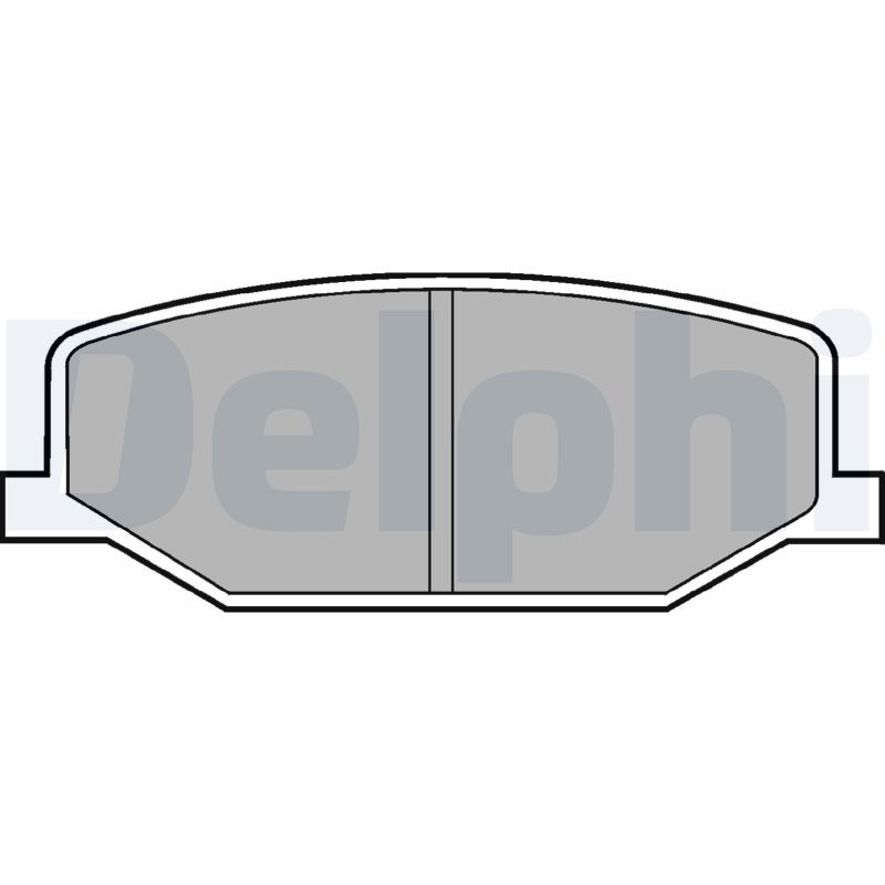 DELPHI Sada brzdových platničiek kotúčovej brzdy LP527