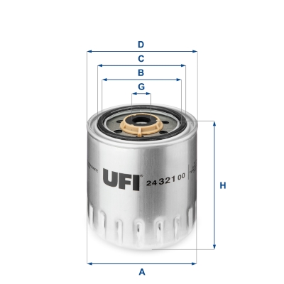 UFI Palivový filter 2432100