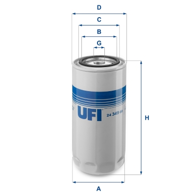 UFI Palivový filter 2434900