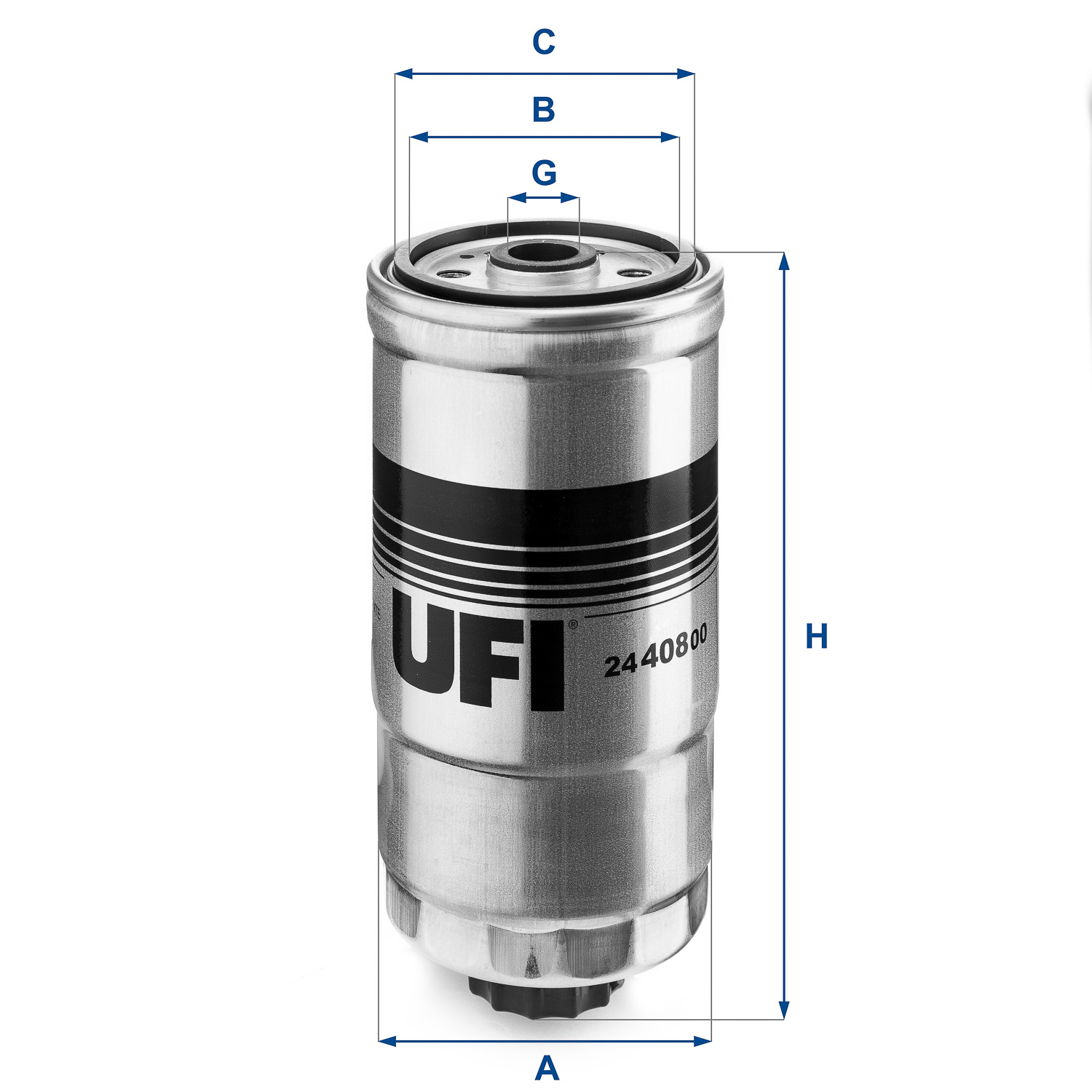 UFI Palivový filter 2440800