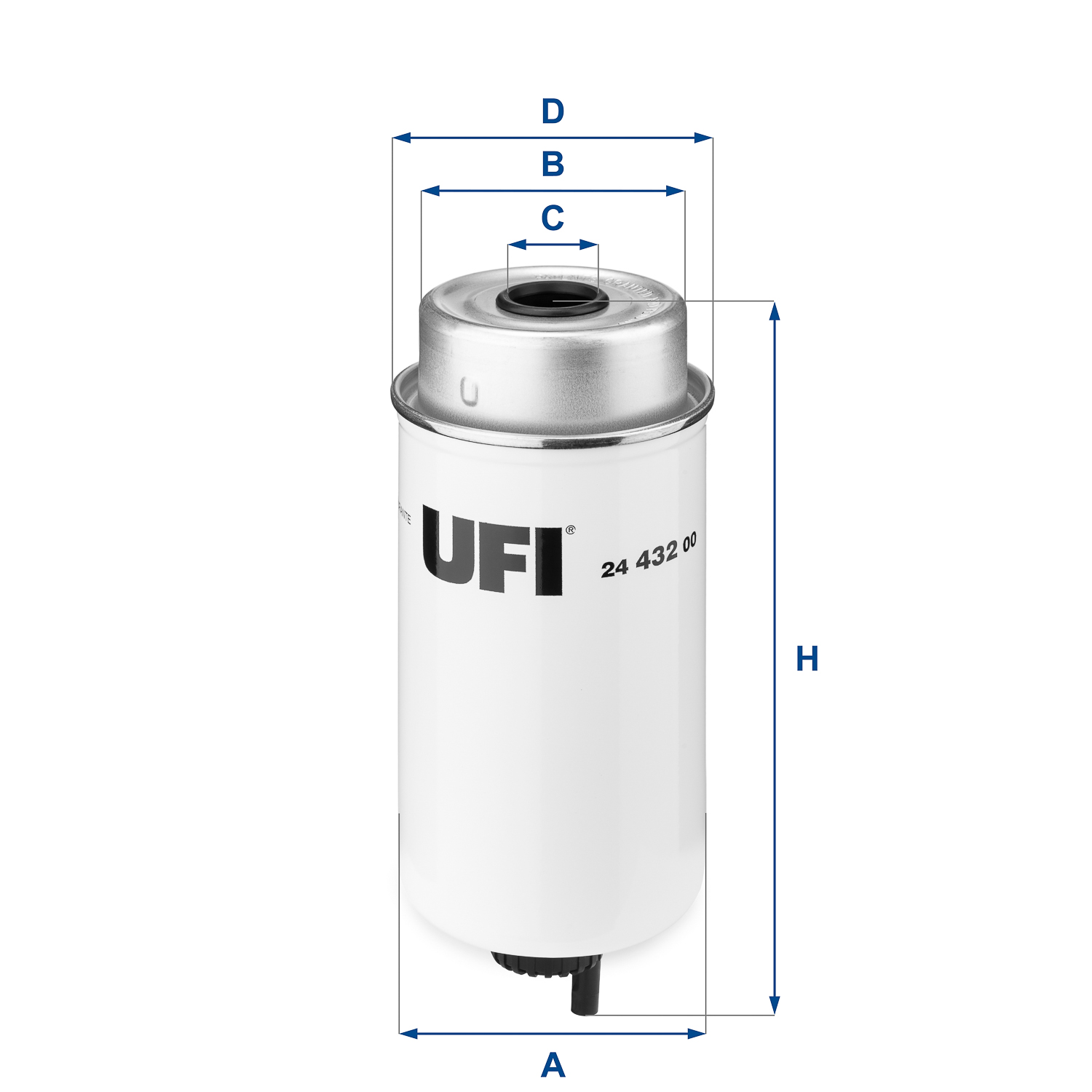 UFI Palivový filter 2443200