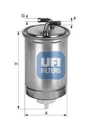 UFI Palivový filter 2443500