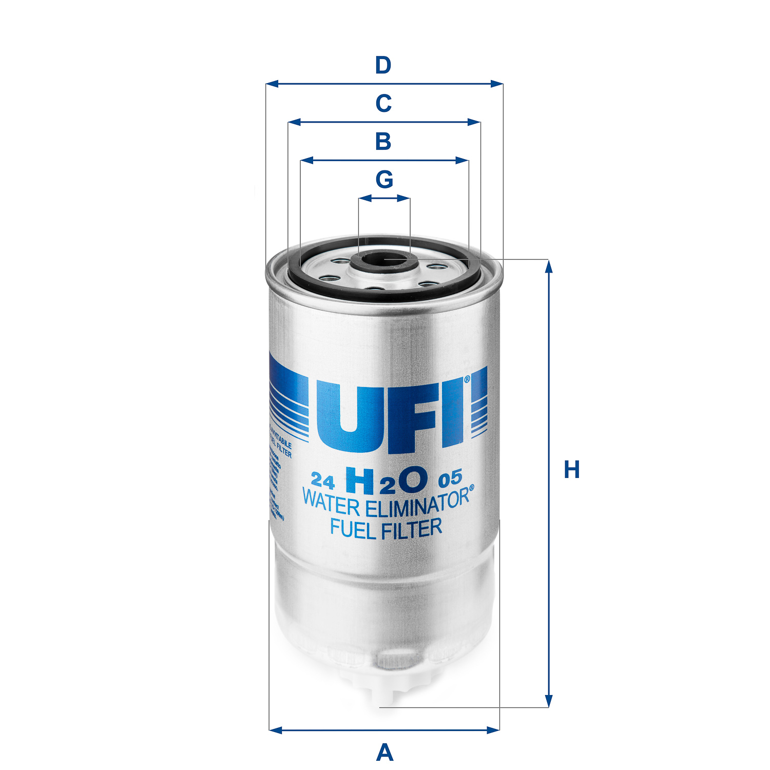UFI Palivový filter 24H2O05