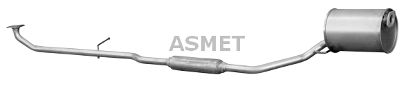 ASMET Stredný tlmič výfuku 22006